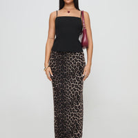 Ergo Maxi Skirt Leopard Tall