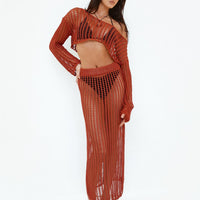 Florence Maxi Skirt Sienna Red