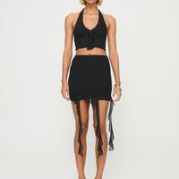 Hathaway Ruffle Set Black