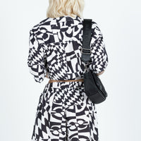 Merve Checkerboard Set Black / White