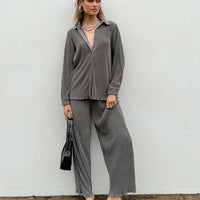 Cartmore Plisse Pants Charcoal