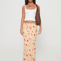 Mangoes Maxi Skirt Cream
