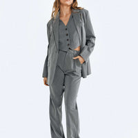 Purley Pinstripe Pants Grey