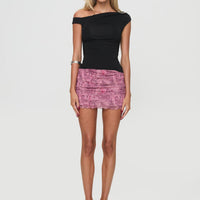 Gatti Mini Skirt Purple