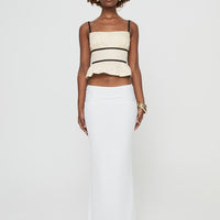 Meredith Maxi Skirt White