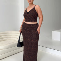 Hostona Maxi Skirt Mutli Curve