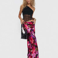 Joder Maxi Skirt Purple Floral