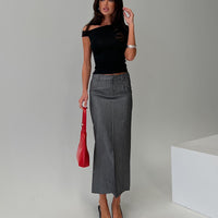 Cubeb Maxi Skirt Grey