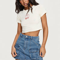 Chillders Denim Mini Skirt Mid Wash Petite