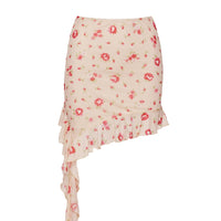 Bouket Mini Skirt Cream Floral