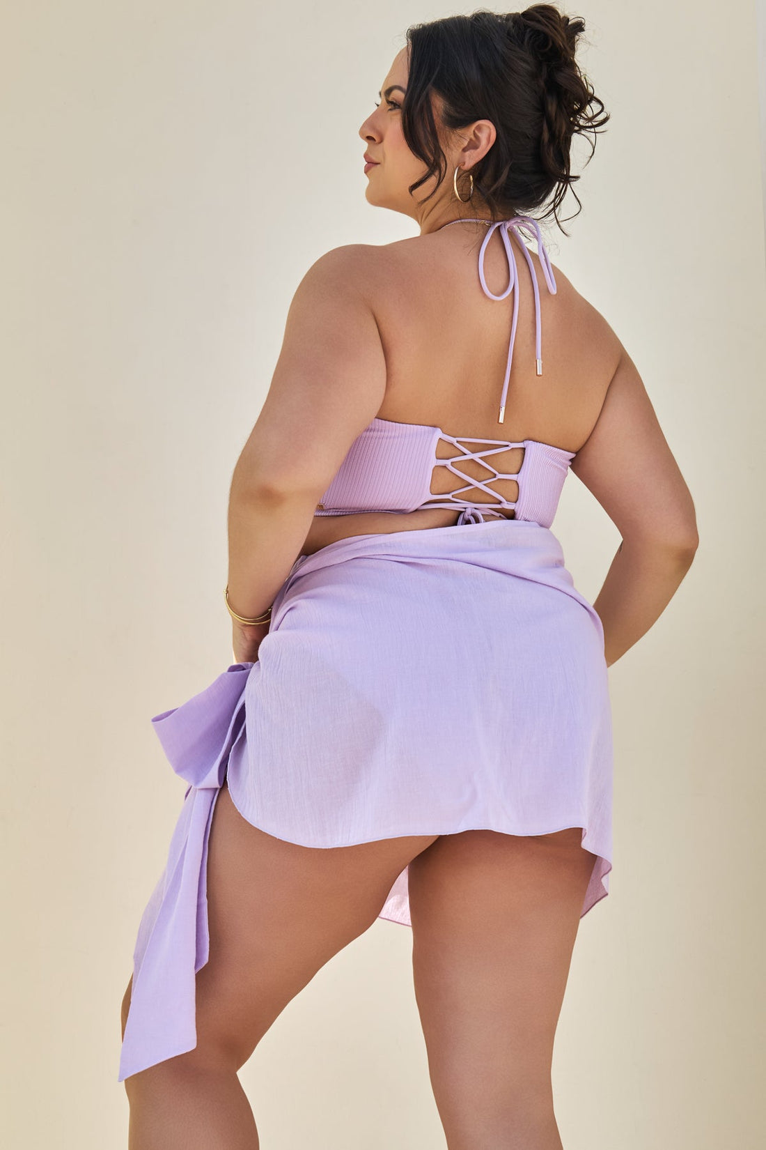 Minimoon Short Sarong - Lilac