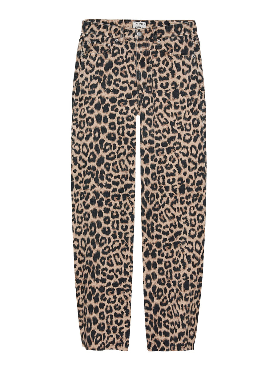 CATWALK JUNKIE - Barrel Fit Leopard Jeans