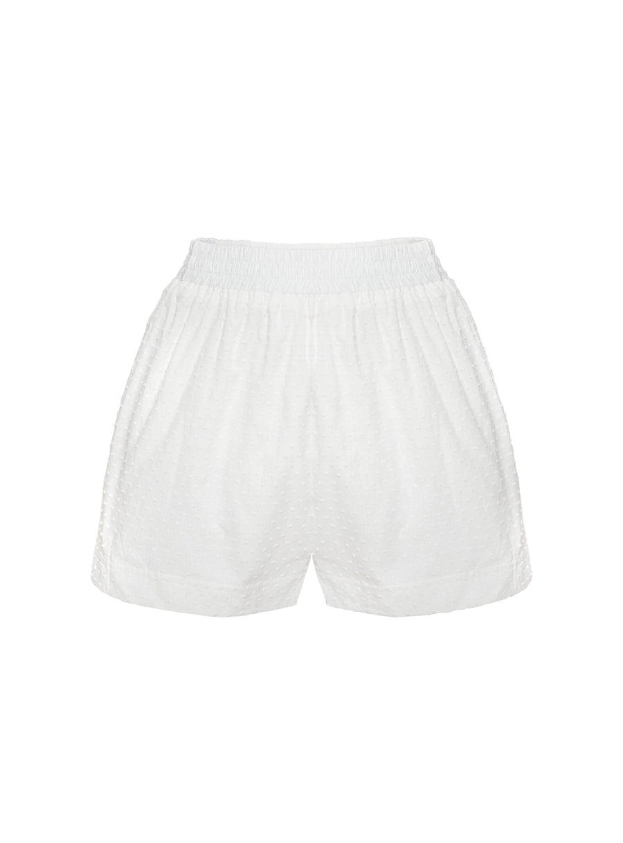 Dobby Shorts White