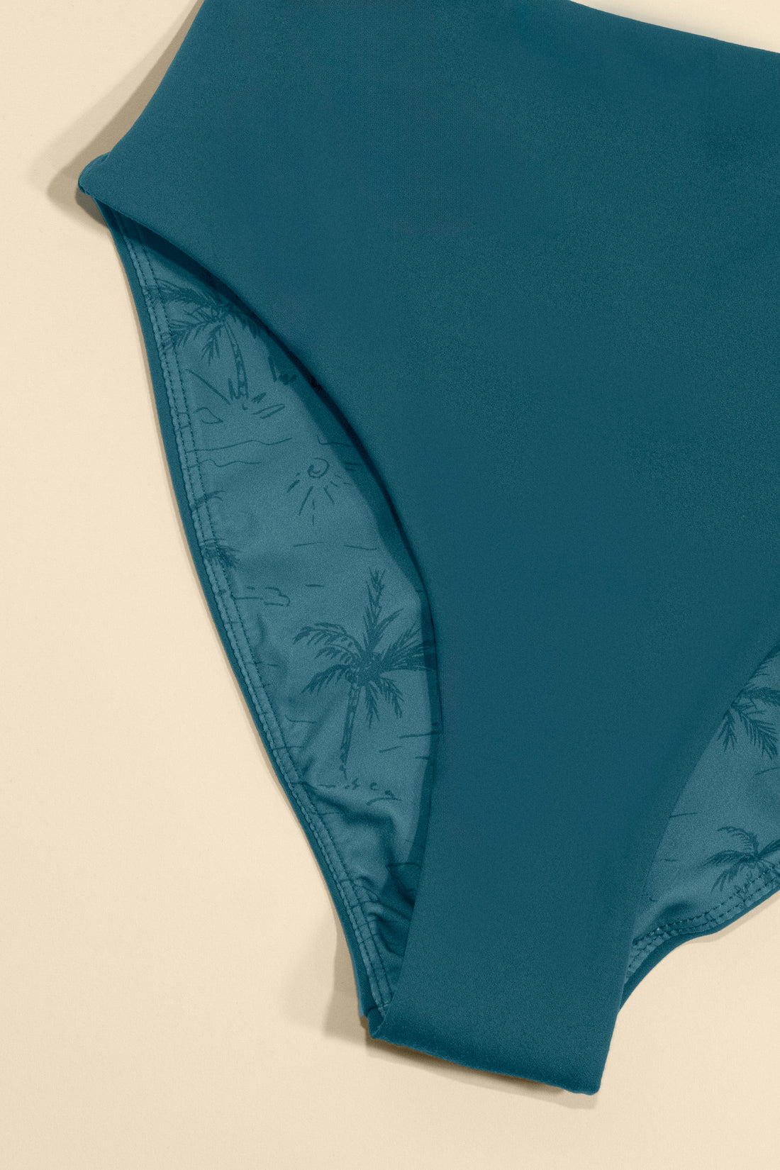 High Tide Cheeky Bikini Bottoms - Dark Sea