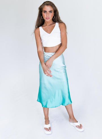Seabreeze Midi Skirt Green