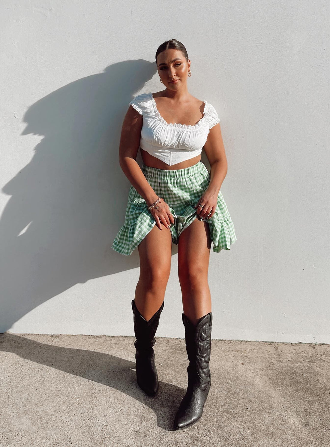 Marlie Mini Skirt Green