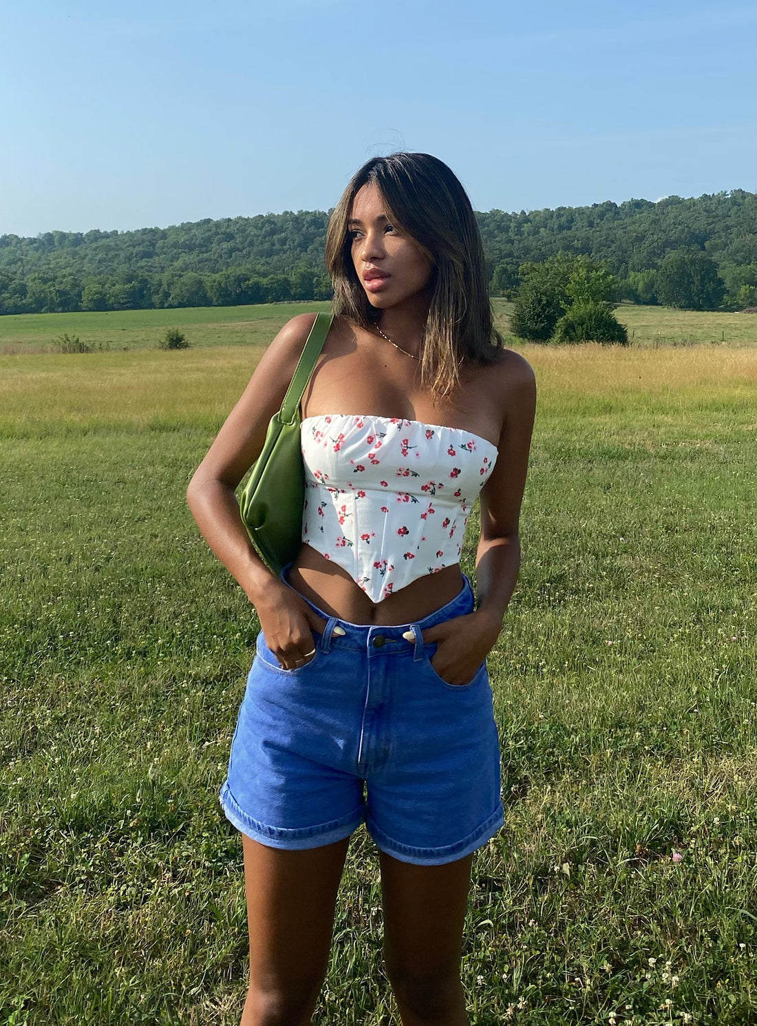 The Swalla Shorts Blue Denim