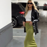 Harriette Maxi Skirt Green Lower Impact