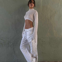 Miami Vice Swish Pant Ghost White