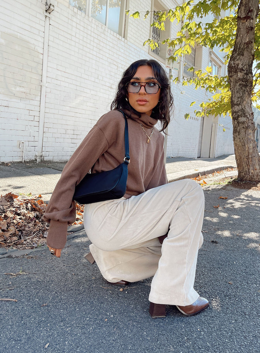 Motel Obeli Trouser Rib Cream