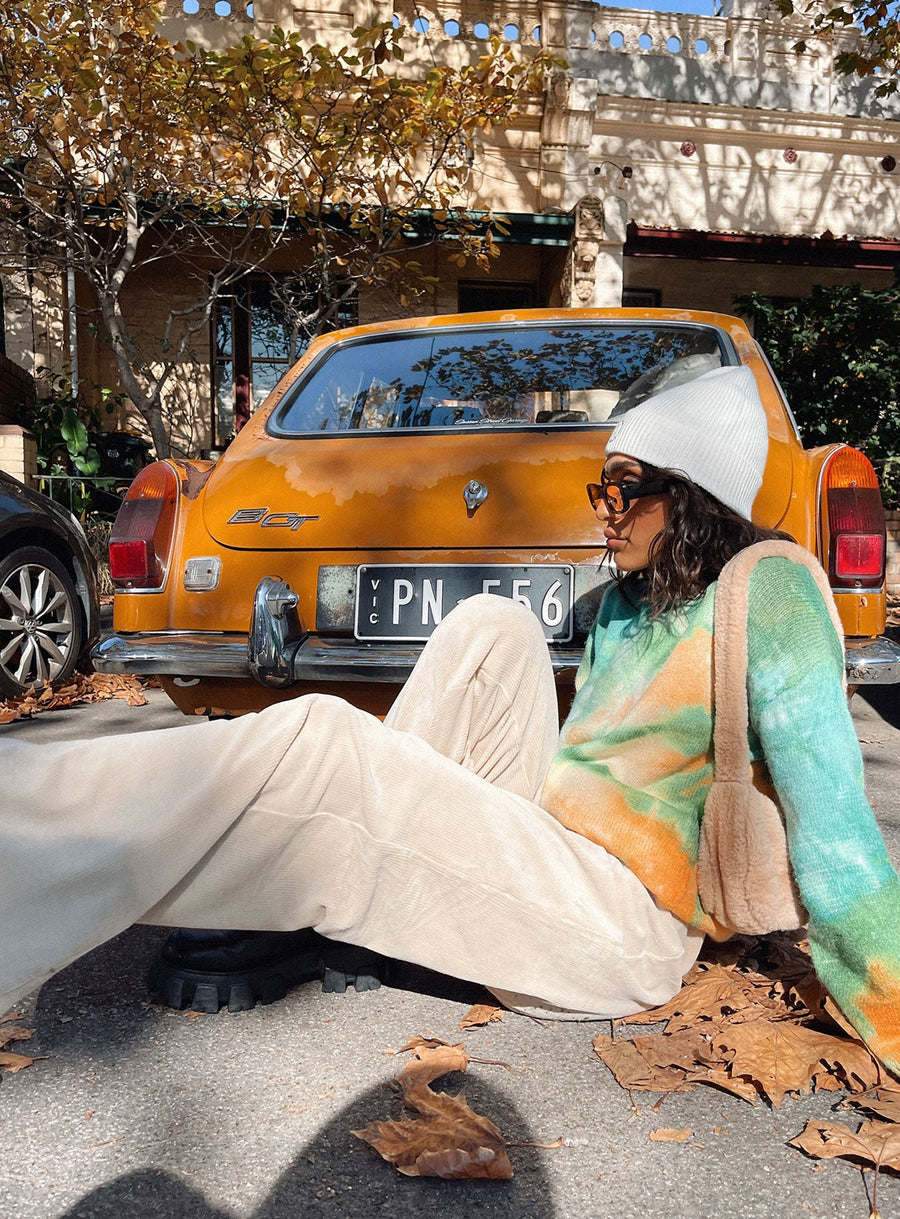 Motel Obeli Trouser Rib Cream