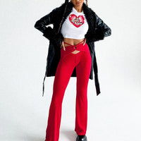 Loriella Flare Pants Red