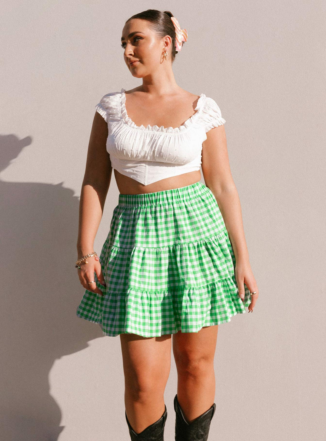 Marlie Mini Skirt Green