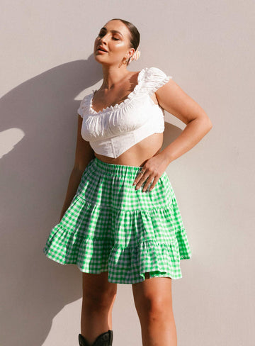 Marlie Mini Skirt Green