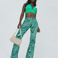 Motel Coban Trouser 70s Ripple Green