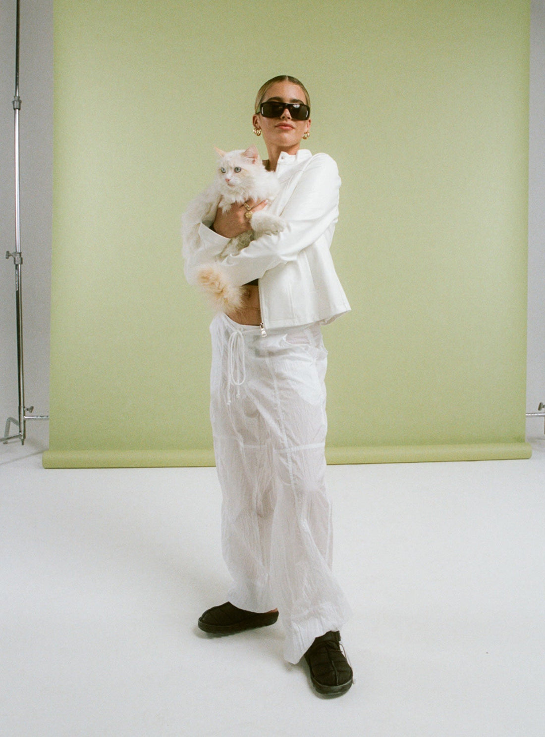 Motel Chute Trousers Ivory