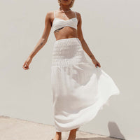 Porto Maxi Skirt White