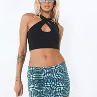 Motel Ina Skirt Optic Polka Blue