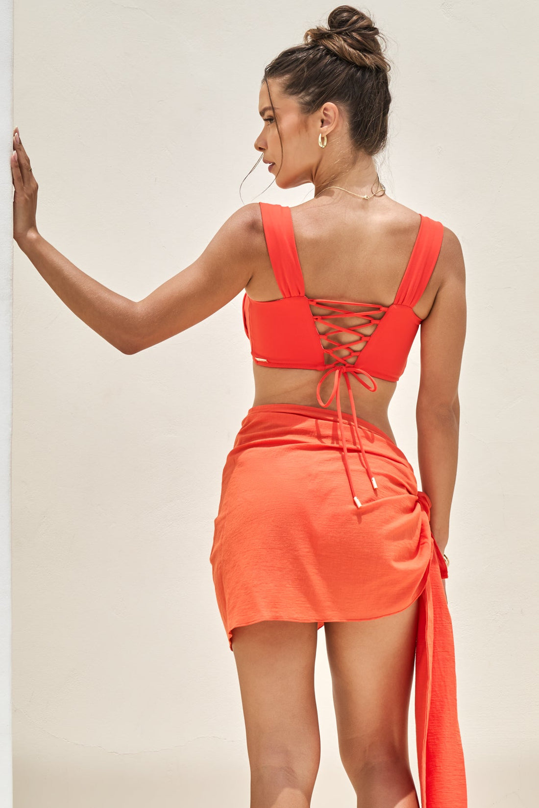 Minimoon Short Sarong - Poppy