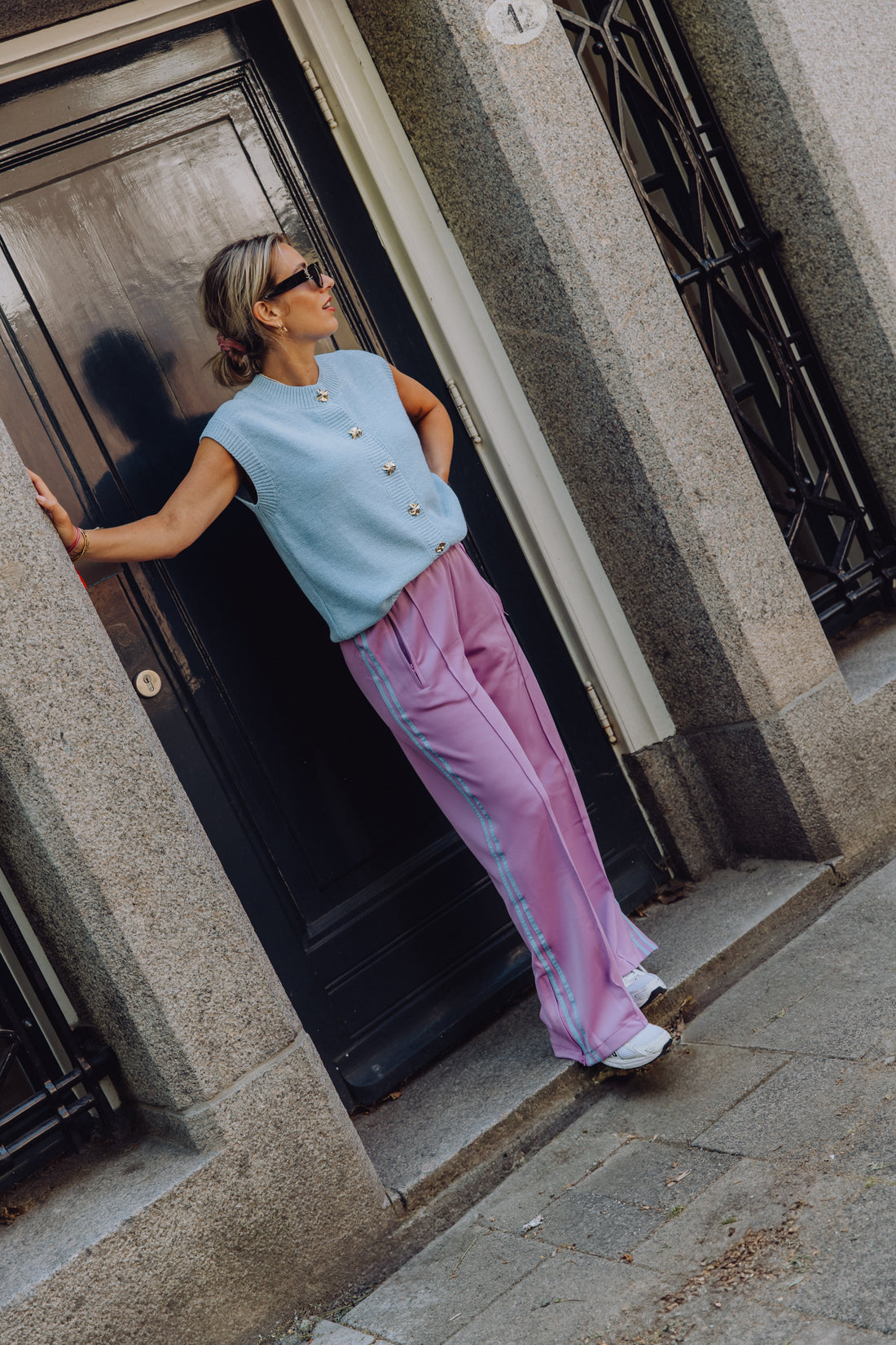 Stripe Pants - Lila